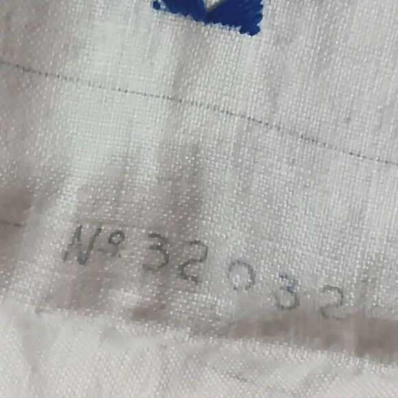 Vintage Floral Embroidered Pillowcase Unfinished Blue Orange Red Green 15" X 15" - Picture 6 of 16